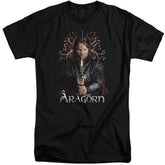 Lord Of The Rings Aragorn Men's 18/1 Tall Cotton Short-Sleeve T-Shirt